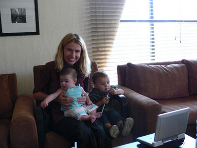 Ria and her new friend, Sanjay